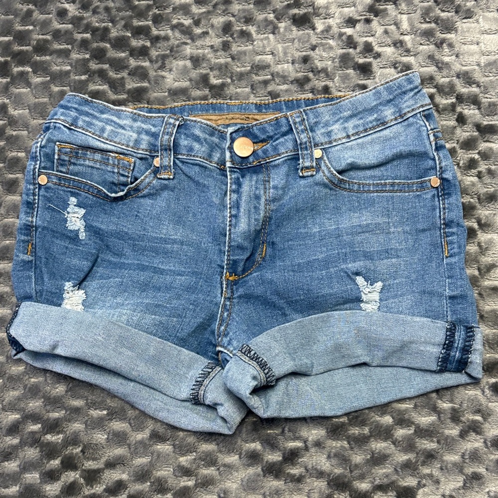 Joe's Jeans Distressed Blue Jean Shorts